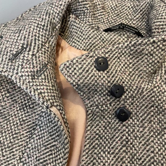 Gorgeous Cocoon Style Wool Coat from Romania -6/8- - Picture 8 of 15